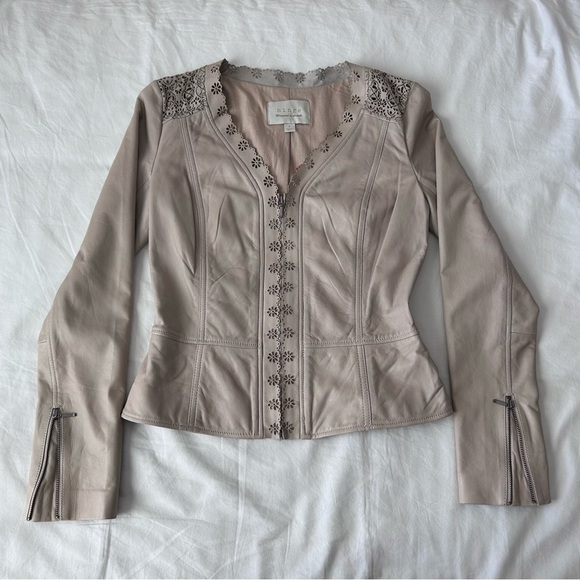 Hinge tan leather jacket - Picture 1 of 8